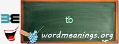 WordMeaning blackboard for tb